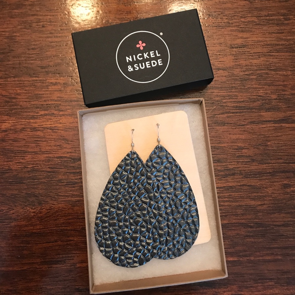 Nickel and Suede earrings